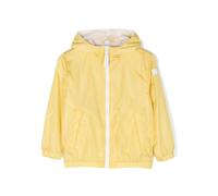 Il Gufo logo-patch sleeve hooded jacket - Yellow 5-6-8