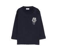 Il Gufo long-sleeve owl T-shirt - Blue 12-24