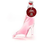 IL GUSTO Alcohol-Free Pink Gin Miniature Gift - 0% ABV Vegan Sugar Free Gin Alternative - Botanical Non Alcoholic Lady Shoe Shaped Glass Bottle 40ml - Cocktail Gift for Her