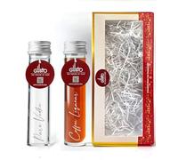 IL GUSTO Coffee Lover Gift - Premium Vodka & Espresso Martini Vodka Shots - Coffee Infused Duo Cocktail Gift for Him & Her - Personalised Alcohol Present - 2 x 50ml | 34% ABV