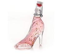 IL GUSTO Pink Gin in Stilettos Shoe with 22 Carat Gold - Lady Shoe Shaped Bottle 40ml - Premium Pink Turkish Delight Gin Liqueur 18% - Luxury Gold Flake Gift for Her