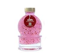 IL GUSTO Pink Vodka Gift with 22 Carat Gold Flakes - 200ml (18%) | Snow Globe Glass Bottle | Luxury Gift for Her or Him | Perfect for Birthday, Parties, Christmas & Festive Celebrations