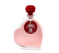 IL GUSTO Pink Vodka Heart Bottle - Triple Distilled Premium Vodka - Romantic Alcohol Gift for Her Him Couples - Personalised Present - 200ml | 37.5% ABV