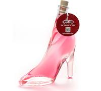 IL GUSTO Pink Vodka in Stiletto - Lady Shoe Glass Bottle 40ml - Premium Fruity Berries Vodka 36% ABV - Unique Gift for Her