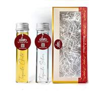 IL GUSTO Tequila Lover Gift Set - Reposado and Blanco Tequila Miniatures Shots - Premium Agave Spirits for Margaritas Cocktails or Sipping - Personalised Alcohol Gift - 2 x 50ml | 38% ABV