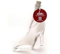 IL GUSTO Tripple Distilled Premium Vodka Gift - Miniature Lady Shoe-Shaped Glass Bottle - 40ml - 37.5% Alc