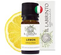 Il Labirinto Officinale Lemon Essential Oil - Pure Italian Food Grade Lemon Essential Oil for Diffusers and Humidifiers for Aromatherapy, Refreshing Scent, Vegan and Pure Organic Formula - 10 ml