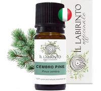 Il Labirinto Officinale Swiss Stone Pine Essential Oil - Pure Italian Swiss Stone Pine Essential Oil for Diffusers and Humidifiers for Aromatherapy, Vegan and Pure Organic Formula - 10 ml