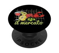 Il Mercato Italian Summer Farmer Market Sardines Tinned Fish PopSockets Adhesive PopGrip