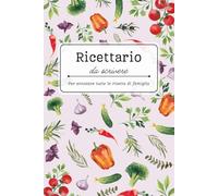 Il Mio Ricettario Personalizzabile: Taccuino Elegante per Annotare e Conservare le Tue Ricette di Famiglia