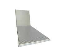 Il Tuo Artigiano Design Padded Cushion for Lounger, Artisan Fully Removable Cotton Cover (White and Light blue)