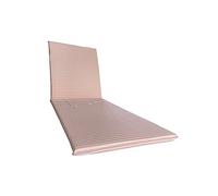 Il Tuo Artigiano Design Padded Cushion for Lounger, Artisan Fully Removable Cotton Cover (White and Pink)