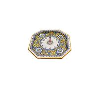 ILAB Ceramic wall clock decorated by hand by Sicilian ceramists of Santo Stefano di Camastra baroque art 24