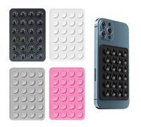 iLamvie 4 PCS Phone Suction Pad,sticky phone case for wall,Suction Phone Holder,sticky phone holder,phone case suction pad(Black, white, gray, pink)