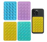 iLamvie 4 PCS Phone Suction Pad,sticky phone case for wall,Suction Phone Holder,sticky phone holder,phone case suction pad(Green, yellow, pink, blue)
