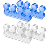 iLamvie 4pcs Toe Separator,Pedicure Toe Separators,Toe Separators For Nail Varnish,Repeatable Washable Toenail Dividers,Toe Separators For Nail Polish Application