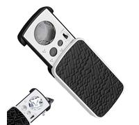 iLamvie Jeweler Magnifying Glass 30 X 60 X 90 XWith Light,Foldable Jeweler's Magnifier,Magnifying Glass For Diamonds, Jeweller,Coins,Stamps,Currency(Black)