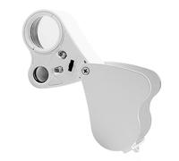 iLamvie Jeweler Magnifying Glass 30 X 60 X With Light,Foldable Jeweler's Magnifier,Magnifying Glass For Diamonds, Jeweller,Coins,Stamps,Currency