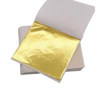 ILantule Gold Leaf Sheets, 100 Pieces Gold Foil, Gold Leaf, Ideal for Gilding, Crafts, Art Projects and Decorations, 8cm x 8.5cm