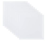ilauke 10 Pieces 7.5mil Stencil Vinyl Sheets, 12x12inch Blank Mylar Stencil Sheets, Milky Translucent PET Stencil, Clear Mylar Template for Cricut Cutting Machine, Make Your Own Stencils Sheets