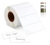 ilauke 1000 White Sticky Labels Roll 89mm x 36mm Self Adhesive Address Labels Stickers On Roll for Printer Parcels Parcel Envelope Shipping Storage Container