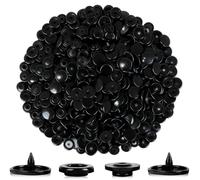 ilauke Black 400 Pcs Snap Buttons for Sewing, T5 Plastic Snap Fastener Kit