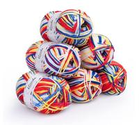 ilauke Crochet Yarn 300g(6 x 50g) Knitting Wool Yarn Gradient, 4-Ply DK Double Knitting Acrylic Yarn with Carrying Bag, Chunky Yarn for DIY Knitting Craft and Crochet Project