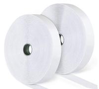 ilauke Heavy Duty Double-Sided Tape 20mm x 15m White | Strong Sticky Back Hook and Loop Fastener Strips, Perfect for Curtains, Carpets, Screens, Classroom, Home Storage and DIY