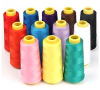 ilauke Sewing Machine Threads, 12 Color Polyester All-Purpose Sewing Threads, Hand Stitching & Quilting-1500m Each