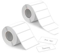 ilauke White Sticky Labels On Roll 2000, 89x36mm Printer Large Self Adhesive White Address Labels Stickers for Shipping, Moving, Storage Classification