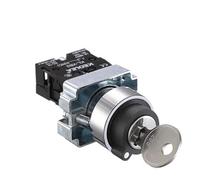 ILAZI 1Pcs Button Switch Self Reset Small Mushroom Head Emergency Stop 22mm Knob Key Start Inching Power on XB2-BG21 XB2-BA42 XB2-BS54(XB2-BG33)