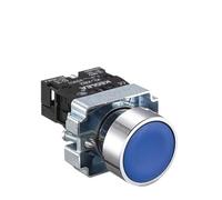 ILAZI 1Pcs Button Switch Self Reset Small Mushroom Head Emergency Stop 22mm Knob Key Start Inching Power on XB2-BG21 XB2-BA42 XB2-BS54(XB2-BA61)