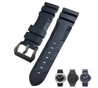 ILAZI 24mm 26mm Nature Rubber Watchband Fit for Panerai PAM Silicone Red Blue Watch Strap Waterproof Bracelets Tools