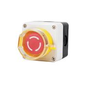 ILAZI DIY 1PCS 5A Elevator Power Start Push Button Switch Control Box Emergency Stop IP65 Waterproof Indicator Light(A)
