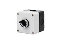 ILAZI DIY 1PCS 5A Elevator Power Start Push Button Switch Control Box Emergency Stop IP65 Waterproof Indicator Light(B)