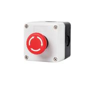 ILAZI DIY 1PCS 5A Elevator Power Start Push Button Switch Control Box Emergency Stop IP65 Waterproof Indicator Light(D)
