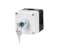 ILAZI DIY 1PCS 5A Elevator Power Start Push Button Switch Control Box Emergency Stop IP65 Waterproof Indicator Light(C)