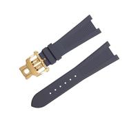 ILAZI For Patek Philippe Strap For Nautilus Watchband 5711/5712 Original Interface Wristband Accessories FKM Fluororubber WatchBands Gold End Link(Gray)