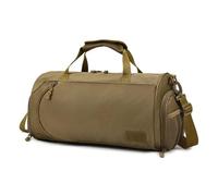 ILAZI Gym Fitness Bag Dry and Wet Separation Large Capacity Short Distance Travel Handbag for Men Outdoor Sports Sling Shoulder Bag(Khaki)