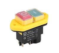 ILAZI YCZ3-A Electromagnetic Switch 4/5 Pins 110/220V On Off Momentary Reset Push Button Red Green Can Replace KJD17(5 Pins,110V)