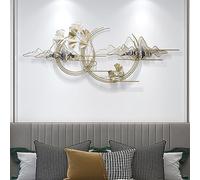 ilbcavne Home Decor Metal Wall Art Ginkgo Leaves, Modern Large Mountain Wall Sculptures Wall Diningroom for Home Decorations,Living Room, Bedroom, Hotel