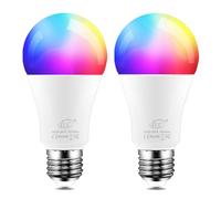 iLC LED Bluetooth Light Bulbs, E27 Screw, Smart Light Bulb, Compatible with Alexa, Colour Changing Light Bulb 2700K Warm White +RGB (2 Pack)