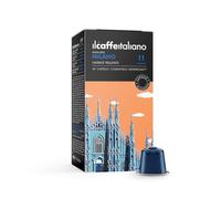 Ilcaffeitaliano Aluminium Capsules Compatible With Nespresso - Milano 100pcs | Aluminium Nespresso Compatible Capsules, Aromatic Notes Of Cocoa And Dried Fruit | Intensity 11
