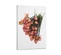 Ilcargoa Dried Pink Roses II Poster Floral Canvas Art Painting Office Home Wall Decor Gifts 08x12inch(20x30cm)