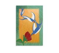 Ilcargoa Pajaros Y Fauna Poster Floral Canvas Art Painting Office Home Wall Decor Gifts 20x30inch(50x75cm)