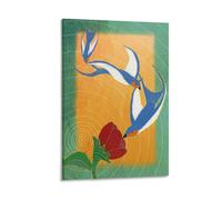 Ilcargoa Pajaros Y Fauna Poster Floral Canvas Art Painting Office Home Wall Decor Gifts 24x36inch(60x90cm)