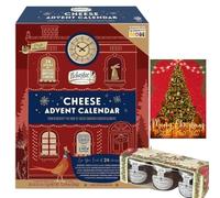 Ilchester Cheese Advent Calendar 2025 & Mini Tiptree Jam Gift Set & Cards For Food Advent Calendar 2025 Women & Men, Christmas Gifts For Him & Her Cheese Lover Gifts 24 Wrapped Cheese Xmas Count Down