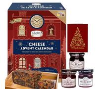 Ilchester Cheese Advent Calendar 2025 with 3 Jams and Fruitcake - 24 Wrapped Cheese Selection - Food Advent Calendar 2025 for Men & Women, Christmas Gifts Hamper