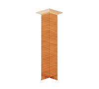 Ilcom 100mm Internal Corner For Steel Skirting Boards Fc - Copper Brushed