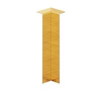 Ilcom 100mm Internal Corner For Steel Skirting Boards Fc - Gold Brushed